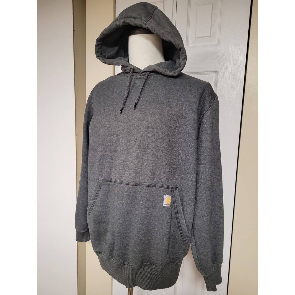 Carhartt Rain Defender Mens Loose Fit Heavyweight Hoodie Charcoal Gray Size M